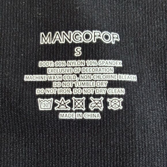 Mango pop Black Long Sleeve Bodysuit - Picture 3 of 3
